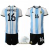 Officiële Voetbalshirt + Korte Broek Argentinië Lisandro Martinez 16 Thuis WK 2022 - Kids